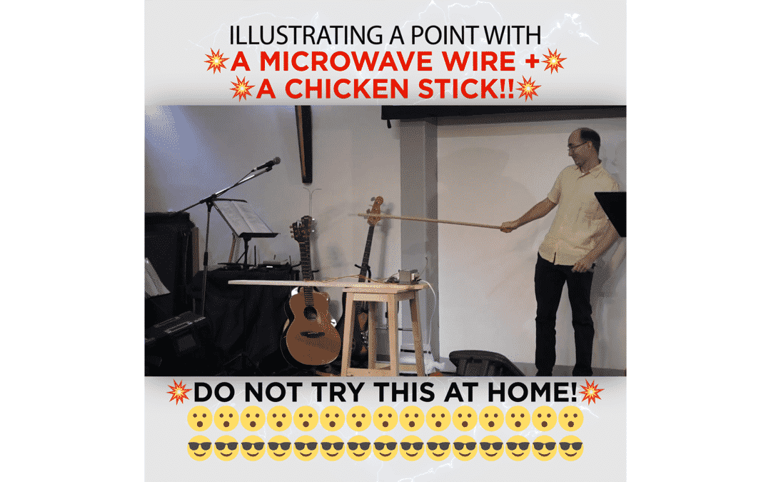 Microwave Wire + Chicken Stick Science Experiment