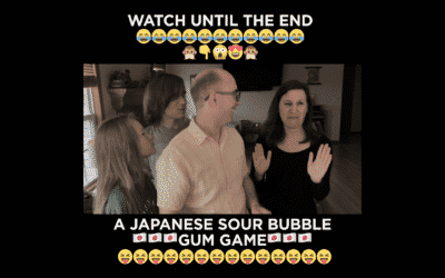 Japanese Sour Bubble Gum Game Illustration